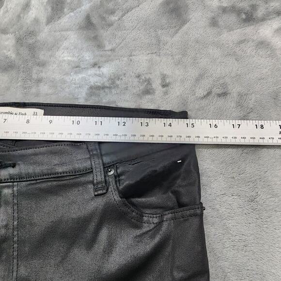 Abercrombie & Fitch Jeans Womens 31/12R Black The Super Skinny Ankle High Rise - Picture 7 of 11